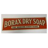 Borax Dry Soap metal sign