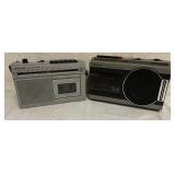 2 Emerson AM-FM Cassette Radios