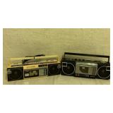 Panasonic & Emerson AM-FM Cassette Radios