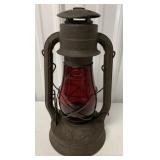 Dietz No. 2 Blizzard Lantern w/Red Globe