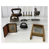 10+ Sad Irons/Candle Holders/Trivets/others