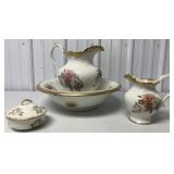 3 Anchor Pottery Pitcher & Bowl/Sugar/Pitcher