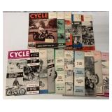 (14) 1957 and 1958 Cycle Magazines