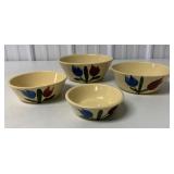 Watt Pottery Tulip pattern nesting bowls