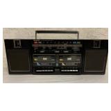 Soundesign AM-FM Stereo Dual Cassette Radio
