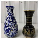 2 vases, one is from Greece