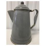 Gray Enamel 9" Coffee Pot