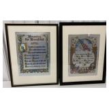 Color Etch print of the Pledge of Allegiance and