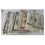 25+ stock certificates