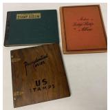 3 postage stamp albums