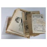 lot of ephemera includes York, PA news clippings