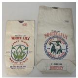 2 Mundis Mills White Lily flour bags
