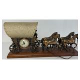 United Covered Wagon lamp/clock