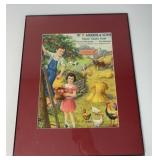 W. F. Mundis & Sons framed calendar top
