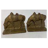 cast iron horse bookends