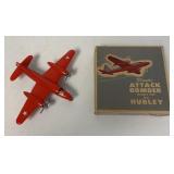 Hubley Kiddie Toy Plastic Attack Bomber w/box