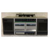 JC Penney AM-FM Stereo Dual Cassette and 8