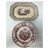 (2) Ironstone Claremont B&S Plate/Bowl