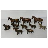10 metal horses