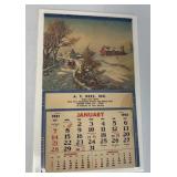 A. F. Rees, Inc. 1951 calendar