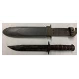 Camillus USN Mark 2 knife with sheath