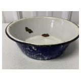 Blue Enamel 7 1/2" Bowl