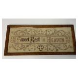 Sweet Rest In Heaven Motto Sampler