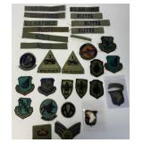 20+ military name tags and patches