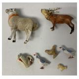 lot of seven small animals