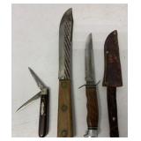 Case XX butcher knife, Miller Signal Corp. knife &