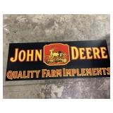 Contemporary Metal John Deere Sign