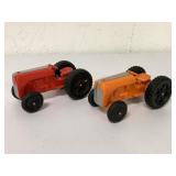 (2) Hubley Kiddie Toy Toy Tractors