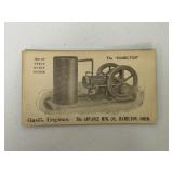 Hamilton Gas Engine Adv Blotter