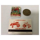 (3) McCormick/IH Matchbooks/Medallion