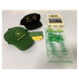 (4) John Deere Hats/2006 Calendar/Bag