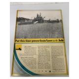 Framed Caterpillar Tractor Magazine Ad