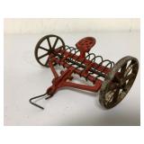 Arcade Cast Metal Spring Tooth Hay Rake