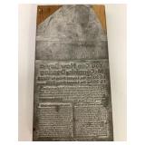 McCormick-Deering Printer Plate Advertisement