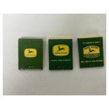 3 John Deere Matchbooks
