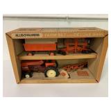 1/16 Allis Chalmers 7045 Maroon Belly Farm Set