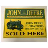 Contemporary Tin John Deere Sign