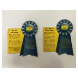 2 John Deere Blue Ribbons - Corn Picker & Plow