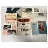 (9) Vintage Farm Equip. Brochures