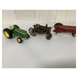 3 John Deere/Farmall Die Casts/Cast Iron Tractor