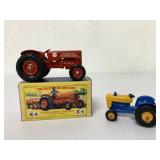(2) Matchbox Ford & International Tractors