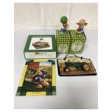(5) John Deere Plaques/Game/Figures