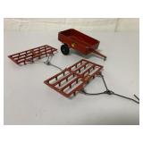 (3) Slik Toys Oliver Wagon/Harrow/Rake