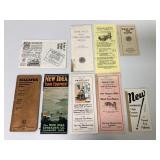 9 Vintage Farm Equip Brochures-New Idea others