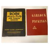 (2) Rome Plow/Garlock Packing Catalogs