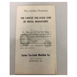 Carter Tru-Scale Line of Minatures Catalog